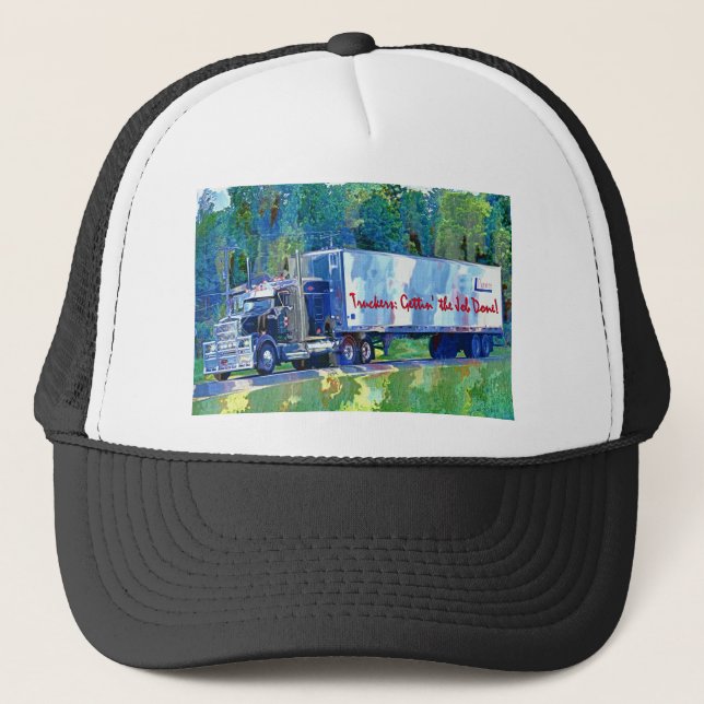 GORRA DE CAMIONERO CONDUCTORES DE CAMIONES DE GRANDES RIGS ENCABEZAN  (Anverso)