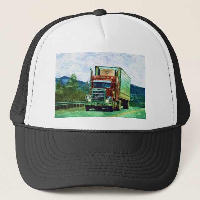 GORRA DE CAMIONERO CONDUCTORES DE CAMIONES DE GRANDES RIGS ENCABEZAN  (Anverso)