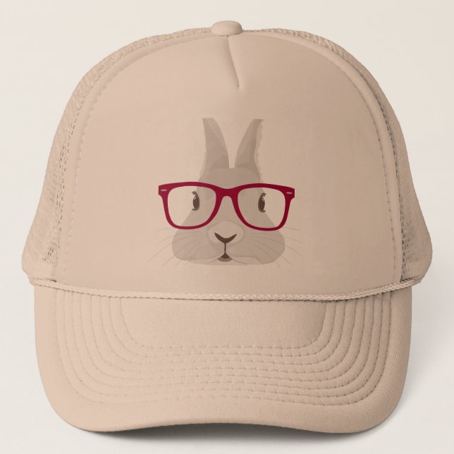 Gorra De Camionero Conejito de pascua divertido del inconformista con (Anverso)