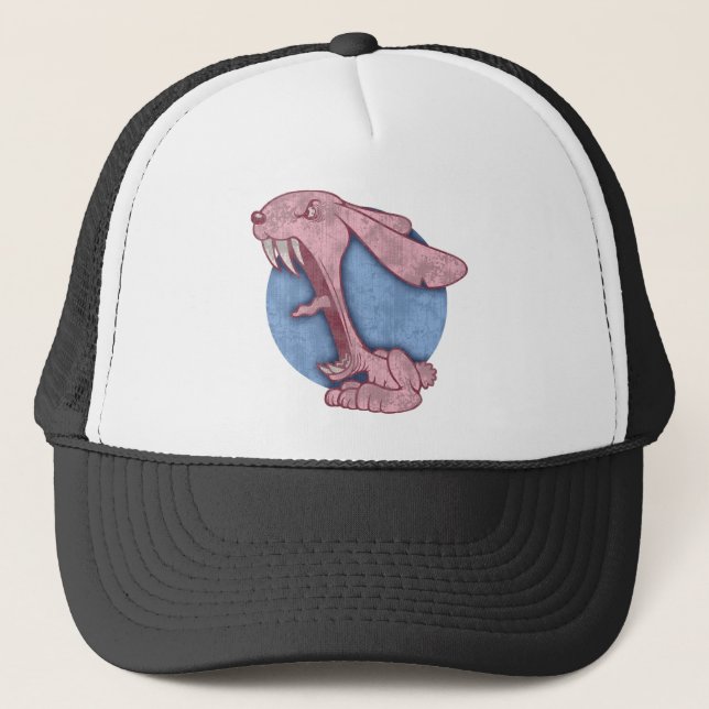 Gorra De Camionero Conejito malvado rosado (Anverso)