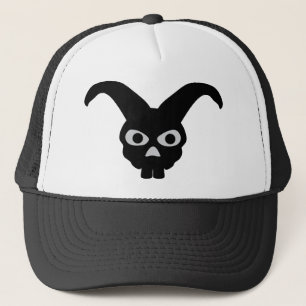 Gorra De Camionero conejito negro de Halloween