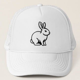 Gorra De Camionero Conejo blanco