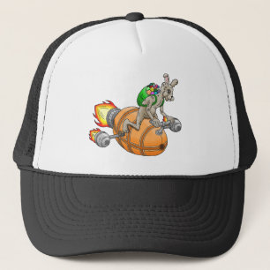 Gorra De Camionero Conejo Cohete