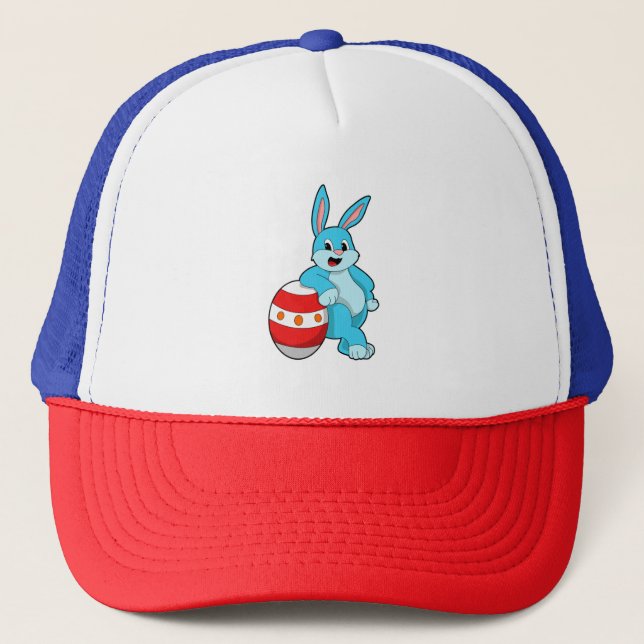 Gorra De Camionero Conejo con huevo de Pascua (Anverso)