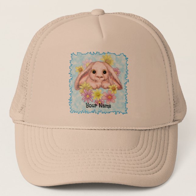 Gorra De Camionero Conejo Conejo de Conejo Poli (Anverso)