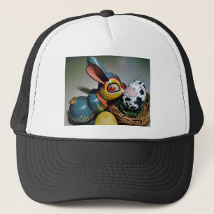 Gorra De Camionero Conejo de juguetes y huevo de vaca