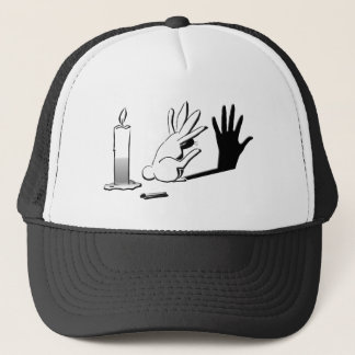 Gorra De Camionero Conejo de la sombra por LightIllusions.com