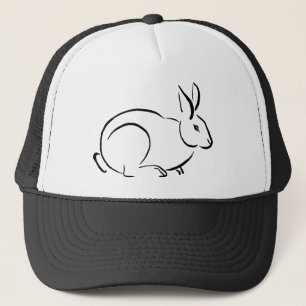 Gorra De Camionero Conejo de pincel