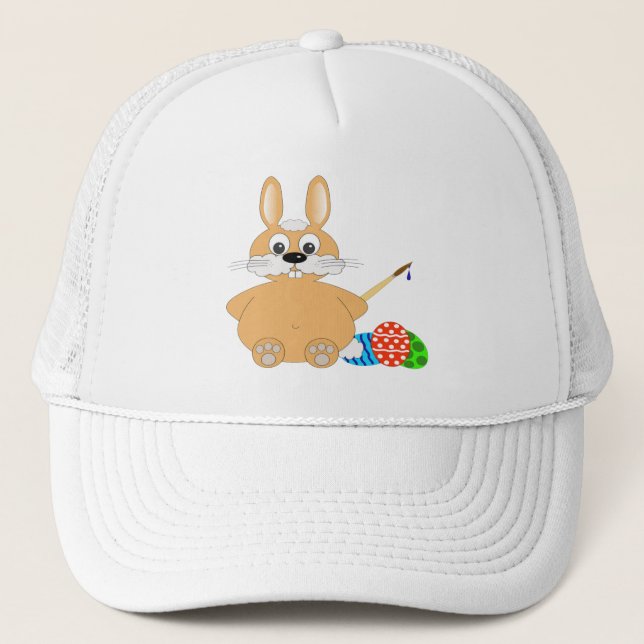 Gorra De Camionero Conejo Feliz de Pascua (Anverso)
