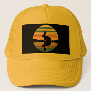 Gorra De Camionero Conejo Retro Sunset