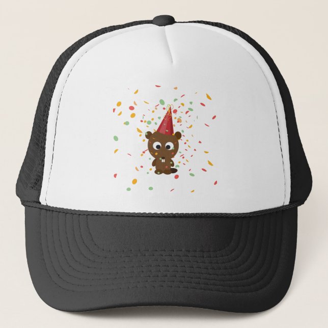 Gorra De Camionero Confetti Fiesta Beaver (Anverso)