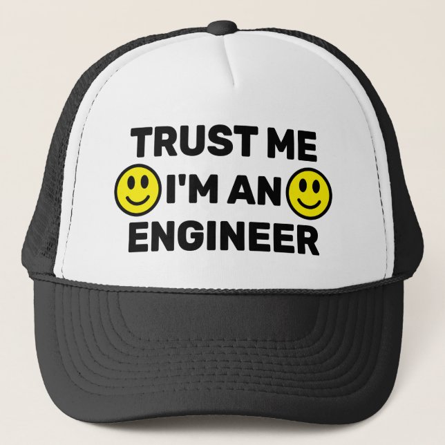 Gorra de camionero Confía en mí (¡Personalízala!) (Anverso)