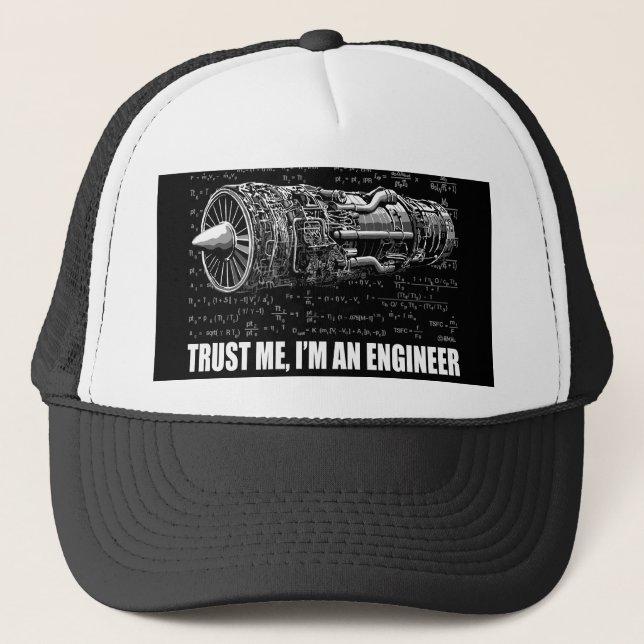 Gorra De Camionero Confía en mí, soy ingeniero (Anverso)