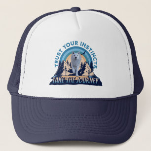 Gorra De Camionero Confía en tus Instintos Aventura del Lobo Ártico A