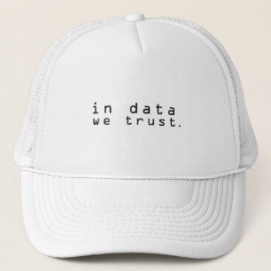 Gorra De Camionero Confiamos en los datos