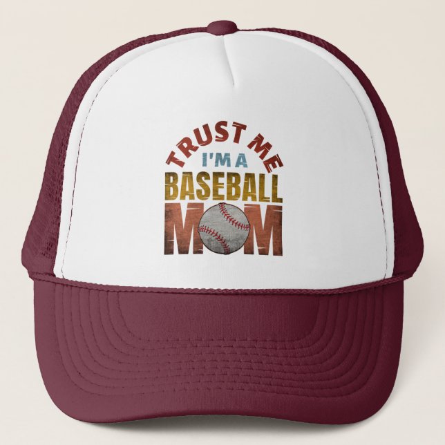 GORRA DE CAMIONERO CONFIANZA EN MAMÁ DE BÉISBOL (Anverso)