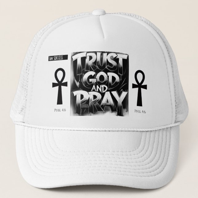 GORRA DE CAMIONERO CONFIAR EN DIOS (Anverso)