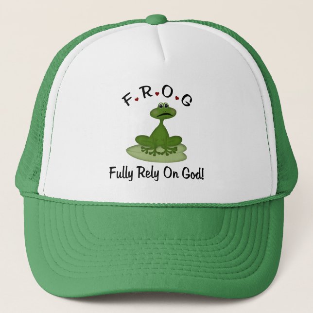 Gorra De Camionero Confiar plenamente en Dios (Anverso)