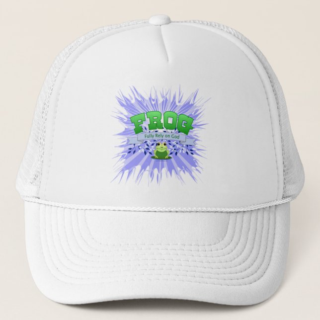 Gorra De Camionero Confiar plenamente en Dios (Anverso)