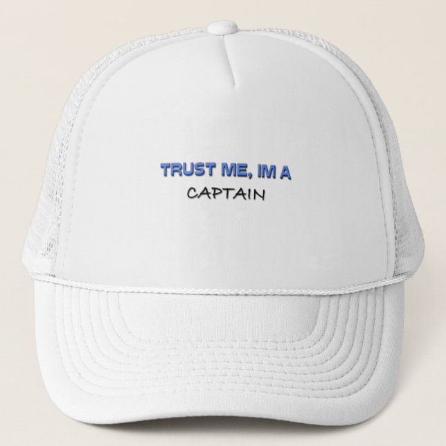 Gorra De Camionero Confíe en que yo es un capitán (Anverso)