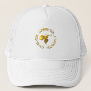 GORRA DE CAMIONERO CONFIRMACIÓN DE ORO Y ESPÍRITU SANTO
