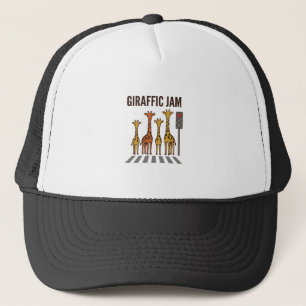 Gorra De Camionero Congestión Giraffic divertido cruce de jirafas vec