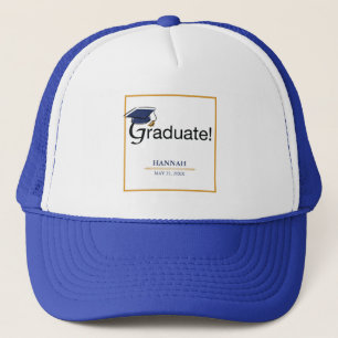 Gorra De Camionero Congratulations Graduate, Hat, Tassel, Blue, Gold