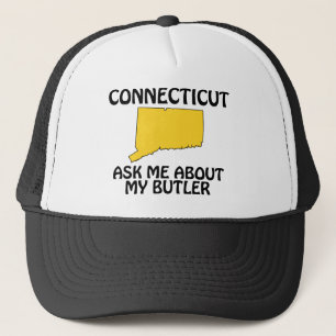 Gorra De Camionero Connecticut - Pregúntame sobre mi mayordomo