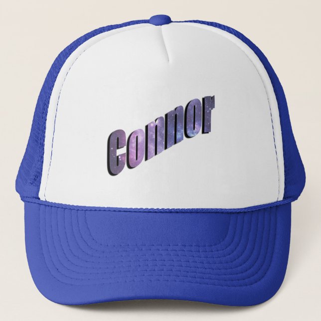 Gorra De Camionero Connor, nombre, logotipo, (Anverso)