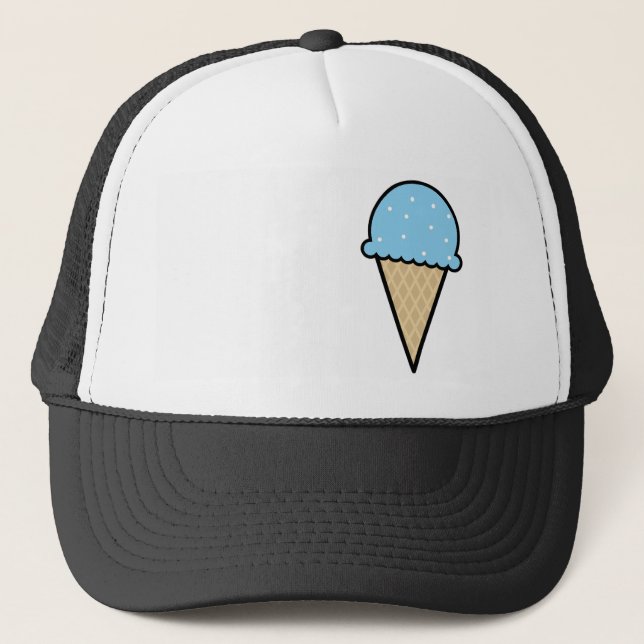 Gorra De Camionero Cono de helado azul (Anverso)