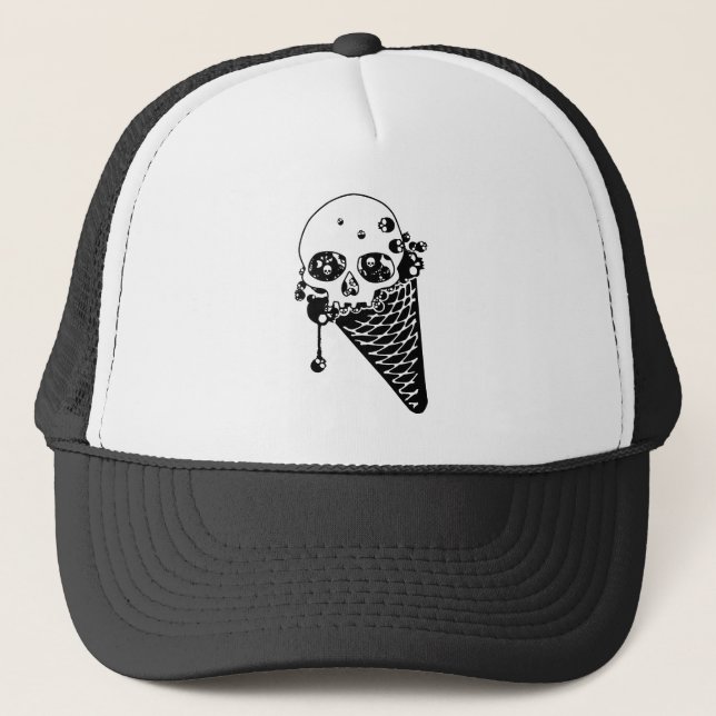 Gorra De Camionero Cono de helado malvado (Anverso)
