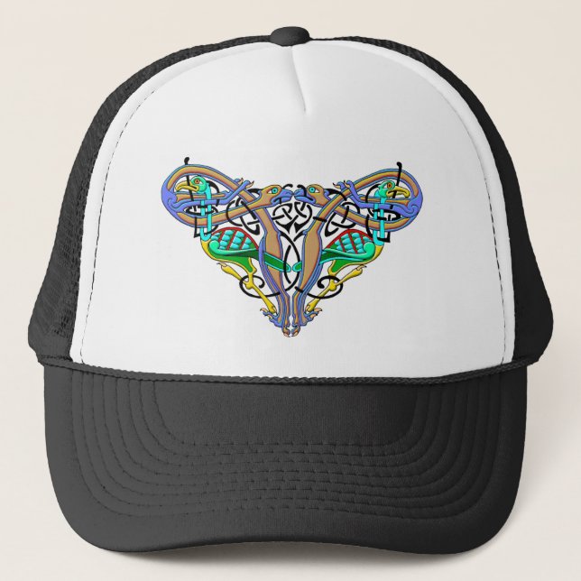 Gorra De Camionero Conocimientos y diseños medievales de arte celta (Anverso)