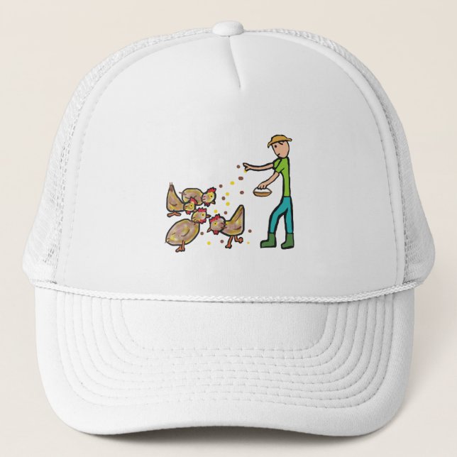 Gorra De Camionero Conservación del pollo (Anverso)
