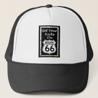 Gorra De Camionero Consiga sus retrocesos en la ruta 66 con el mapa