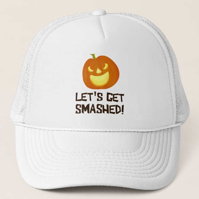 Gorra De Camionero Consigamos al fiesta roto de Halloween (Anverso)