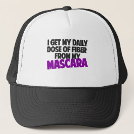 Gorra De Camionero Consigo mi dosis diaria de la fibra de mi rimel