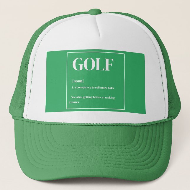 Gorra De Camionero Conspiración de golf (Anverso)