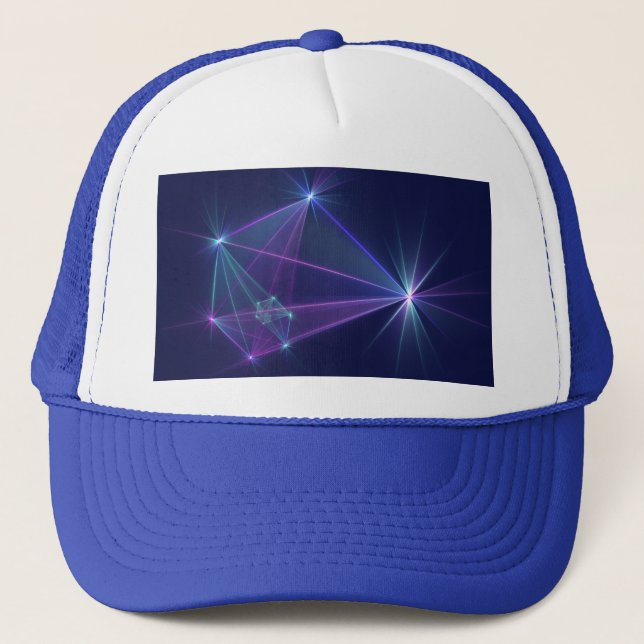 Gorra De Camionero Constelación, abstracta fantasía de arte fractal (Anverso)