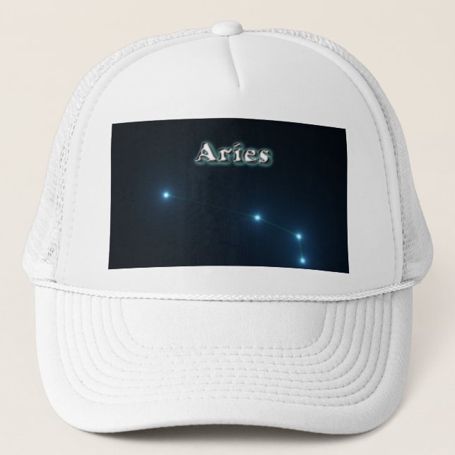 Gorra De Camionero Constelación de Aries (Anverso)