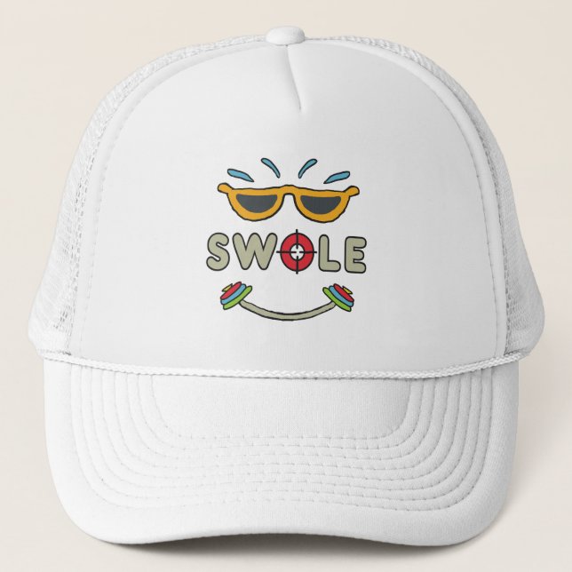 Gorra De Camionero Construcción de cuerpos de Swole (Anverso)