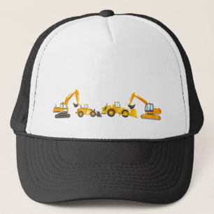 Gorra De Camionero Construction Heavy Equipment Bulldozer Excavator 
