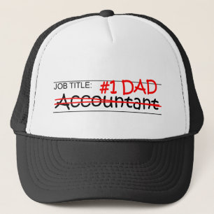 Gorra De Camionero Contabilidad del papá del trabajo