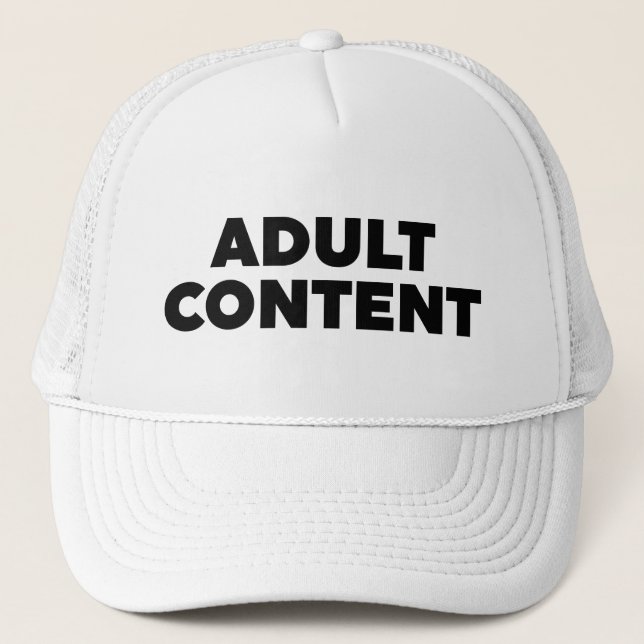 Gorra De Camionero Contenido para adultos (Anverso)
