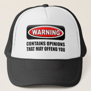 Gorra De Camionero Contiene opiniones que puede ofenderle