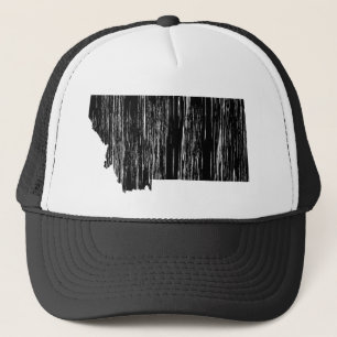 Gorra De Camionero Contorno de estado de Montana con problemas