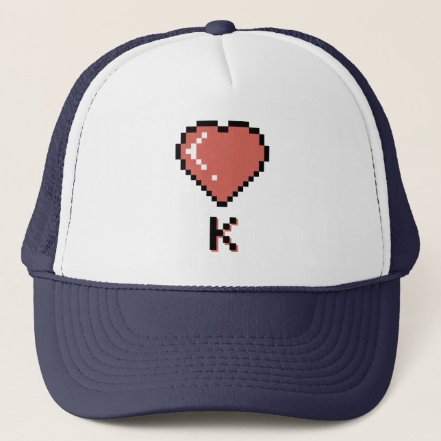 Gorra De Camionero contorno negro de Heart King (Anverso)