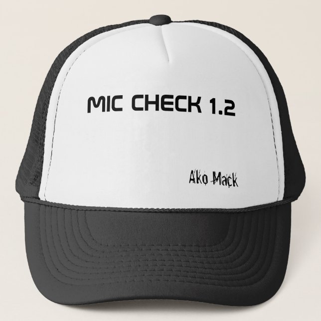 Gorra De Camionero CONTROL 1,2, Ako Mack del MIC (Anverso)