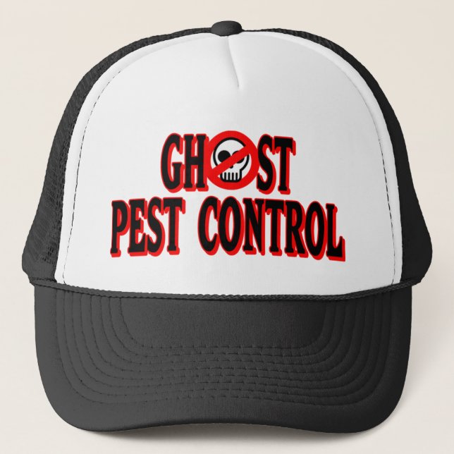 Gorra De Camionero Control de parásito del fantasma (Anverso)