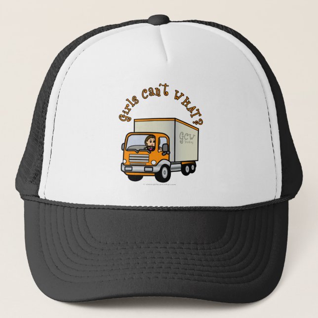 Gorra De Camionero Controlador de camión femenino ligero (Anverso)