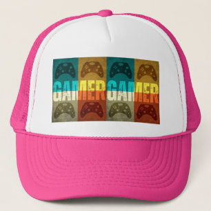 GORRA DE CAMIONERO CONTROLADOR DE VIDEOJUEGOS VINT
